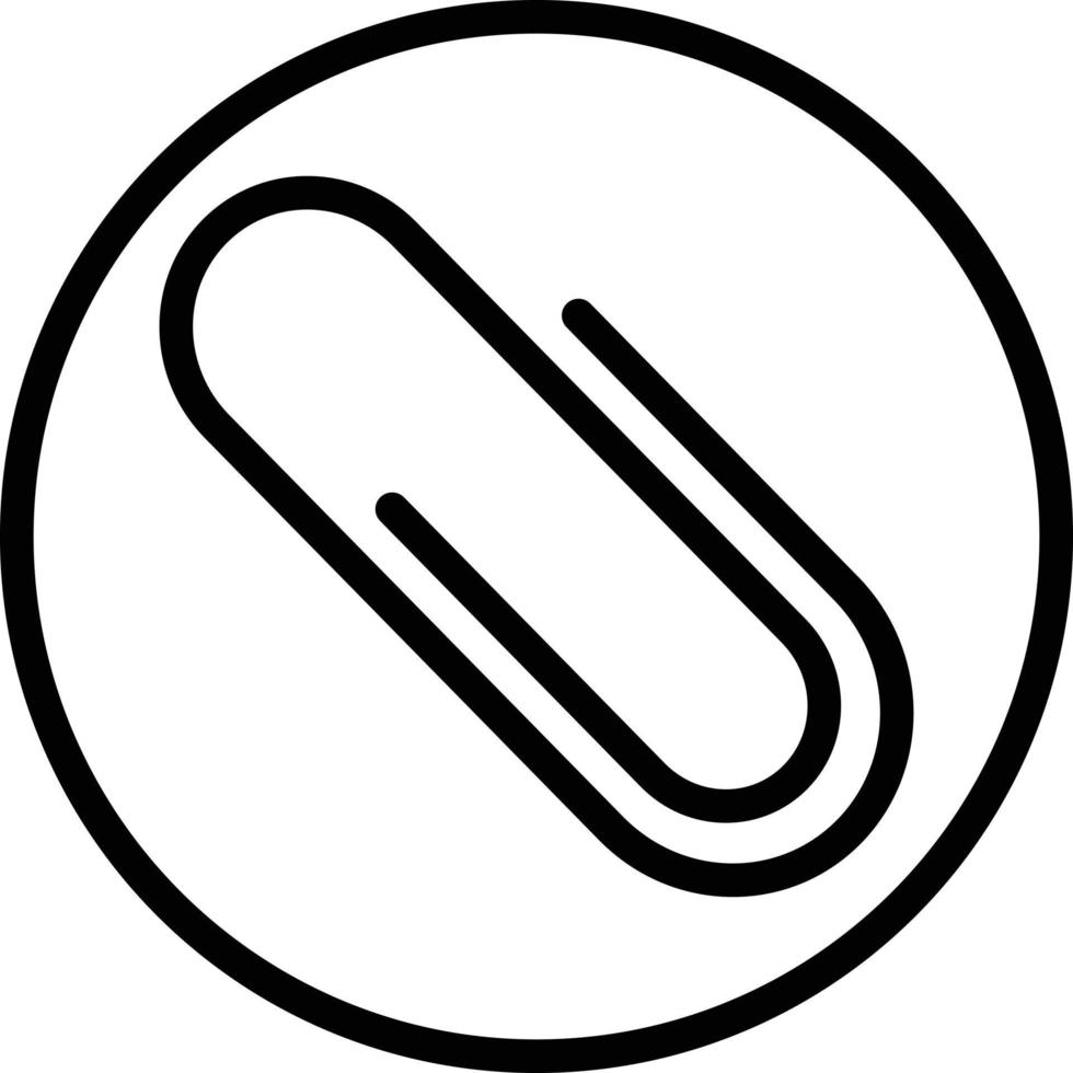 Line icon for clip vector