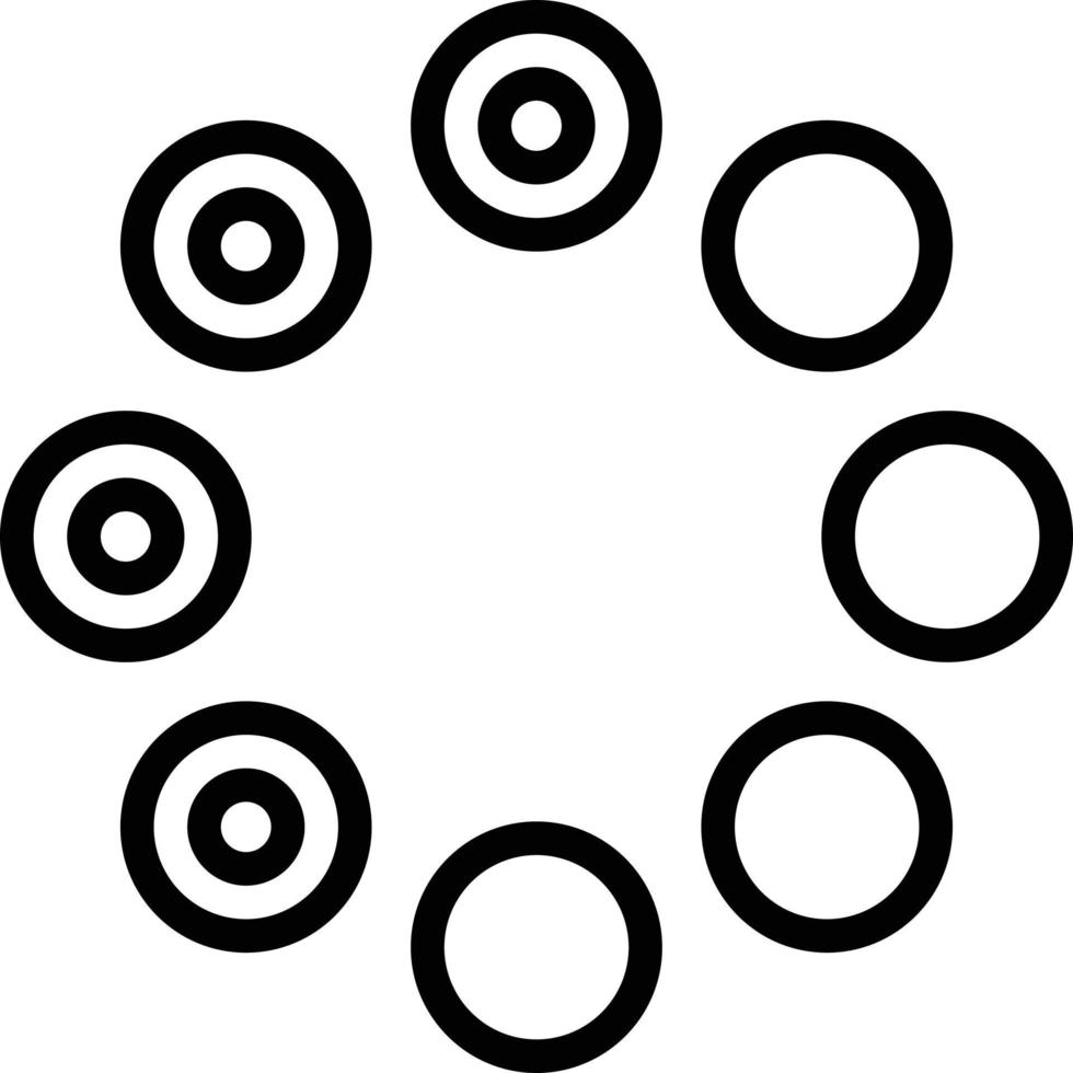 Line icon for website loading vector