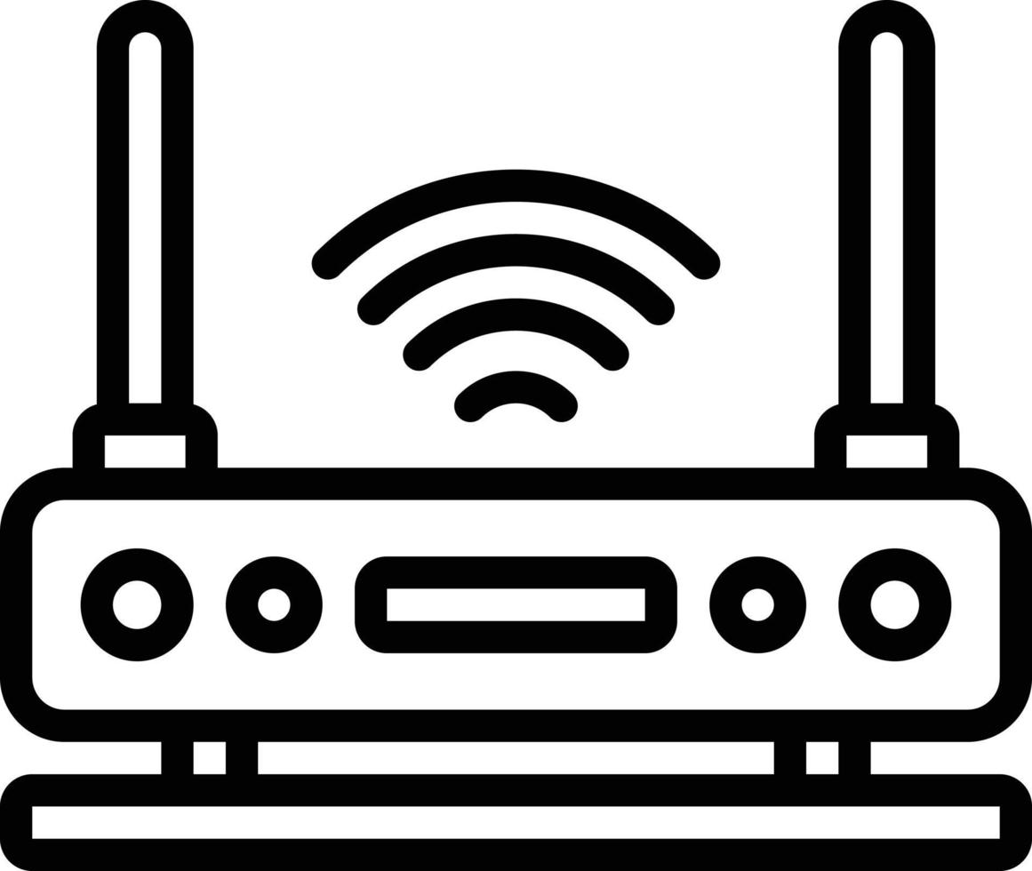 Line icon for wifi vector