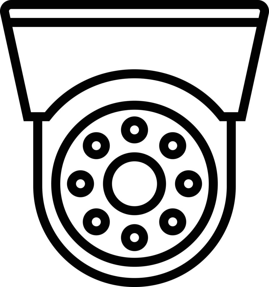 icono de línea para cctv vector