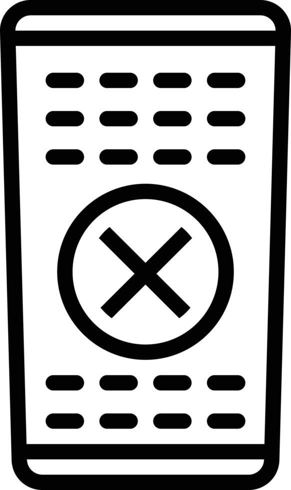 Line icon for remote control vector