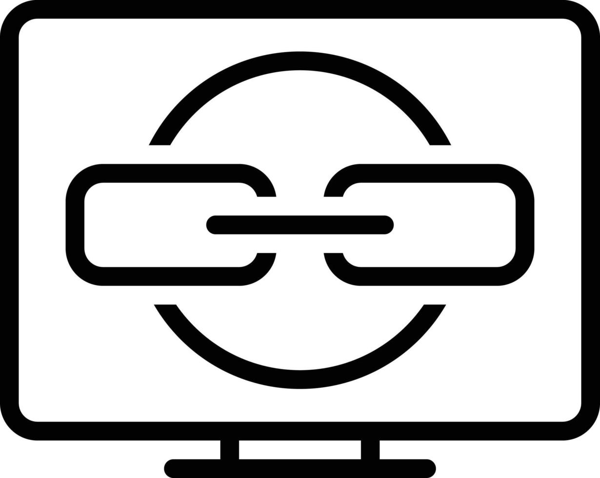 Line icon for backlinks vector