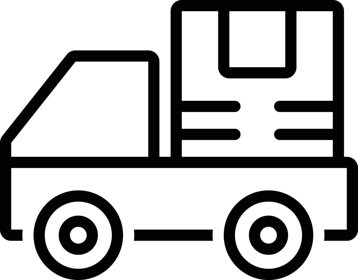 Line icon for shipping vector