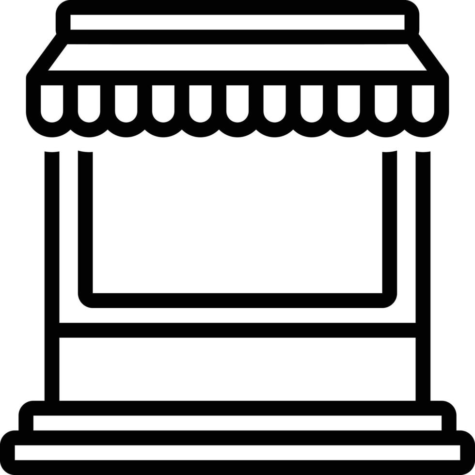 Line icon for shop vector