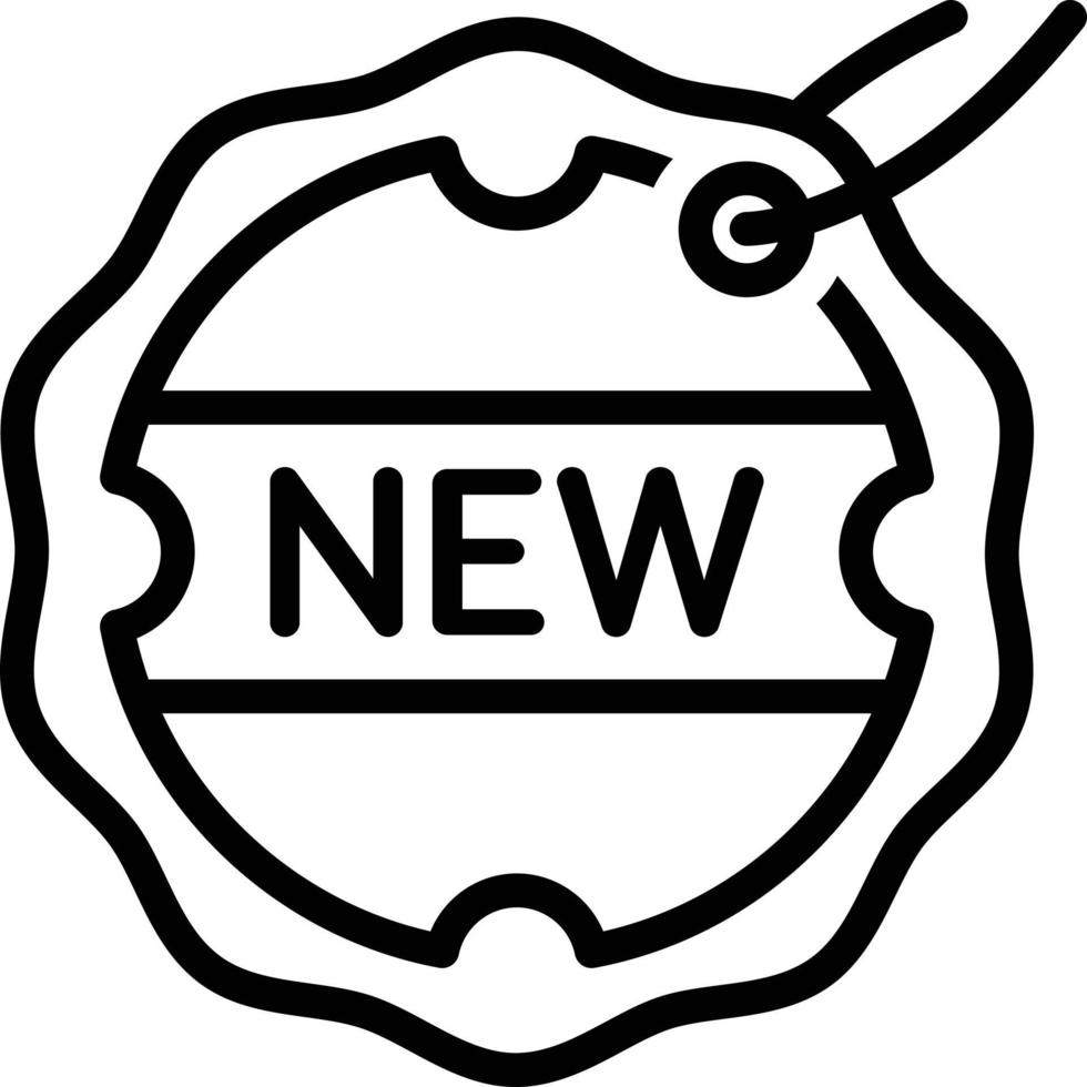 Line icon for brand new vector