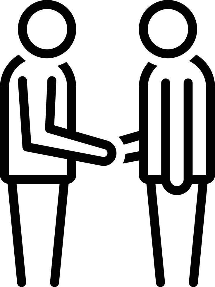 Line icon for your welcome vector