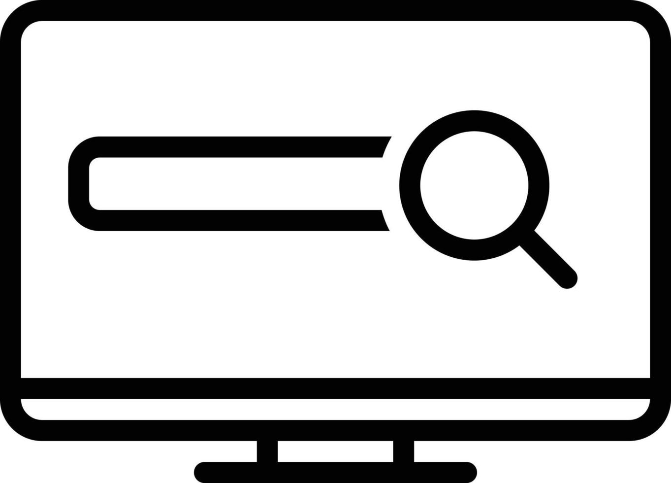 Line icon for search engine vector