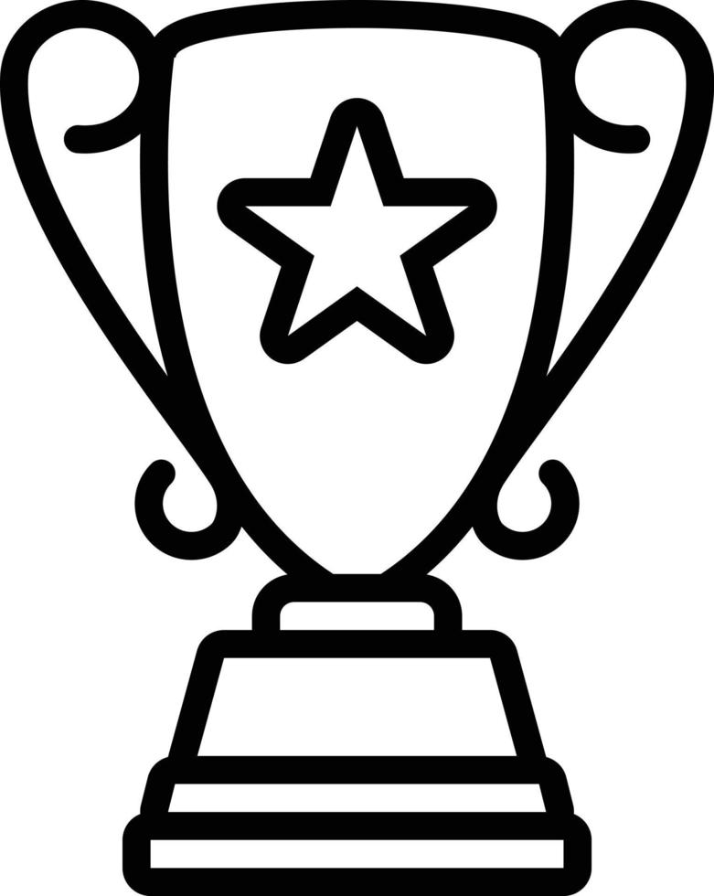 icono de línea para el premio superior vector