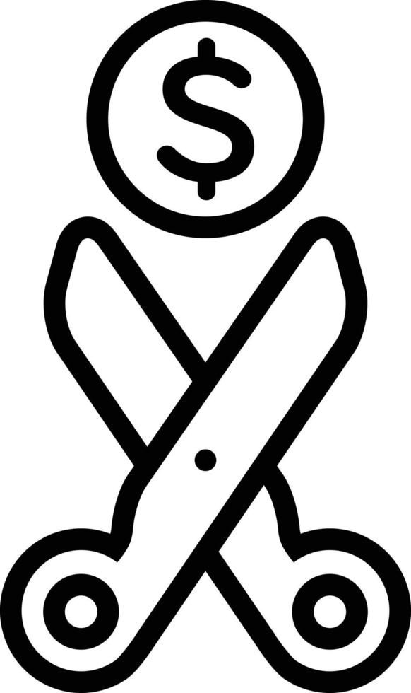 Line icon for general expenses vector