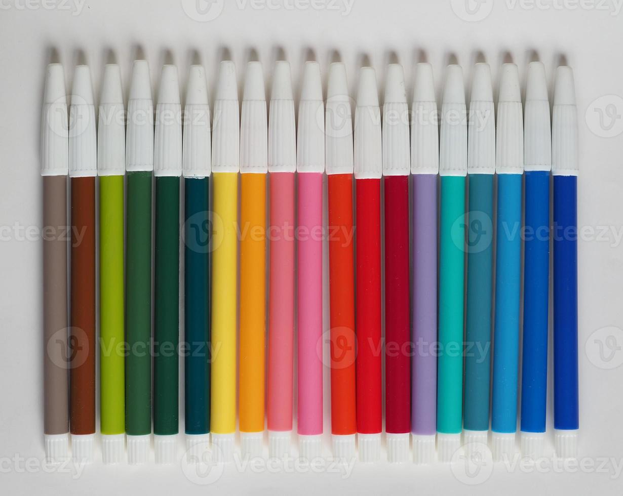 Colour felt tip pens photo