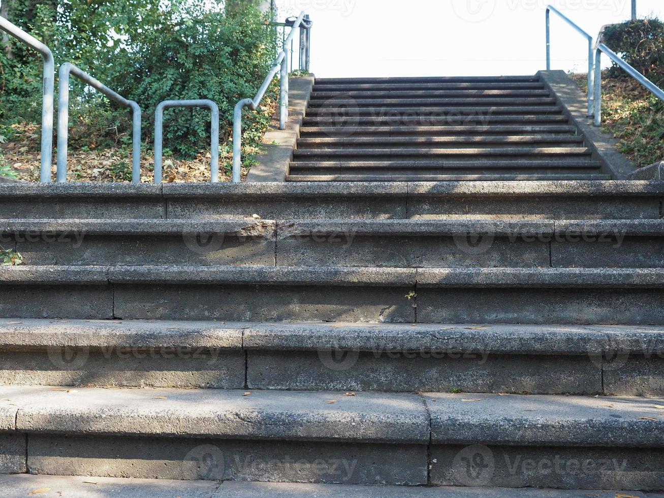 pasos de escalera de piedra foto