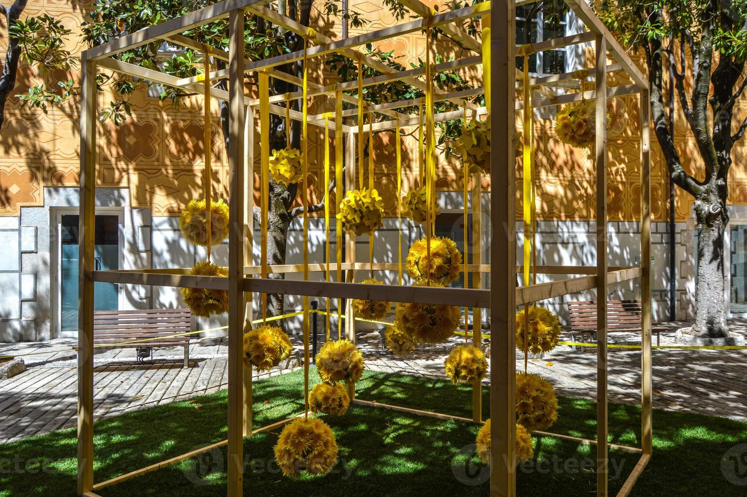 Flower Festival in Girona Temps de Flors, Spain. 2018 photo