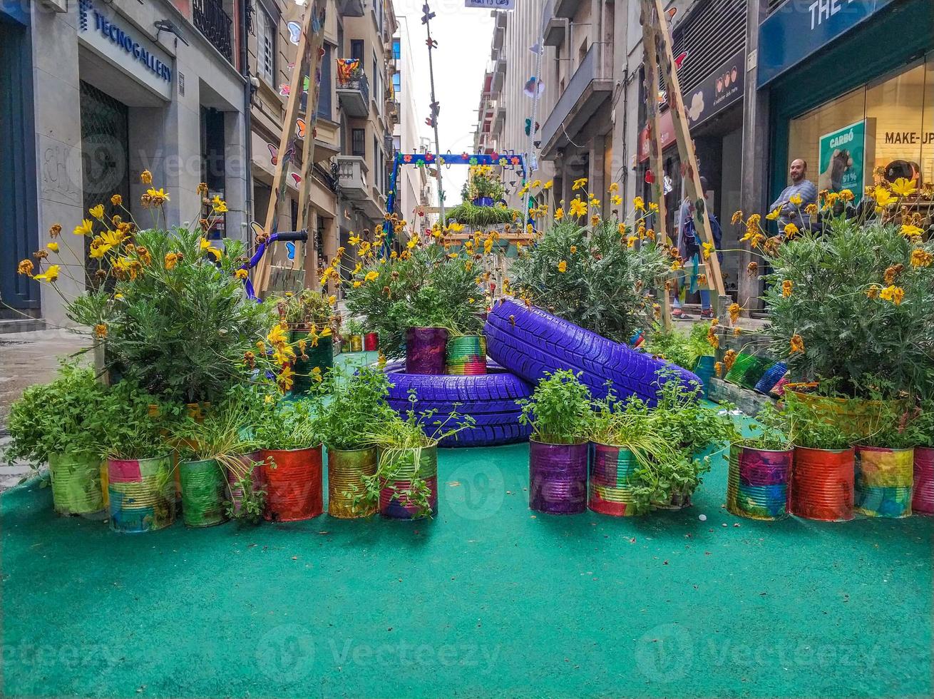 Flower Festival in Girona Temps de Flors, Spain. 2018 photo