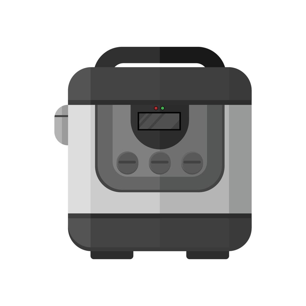 Flat design electronic kitchen rice cooker vector