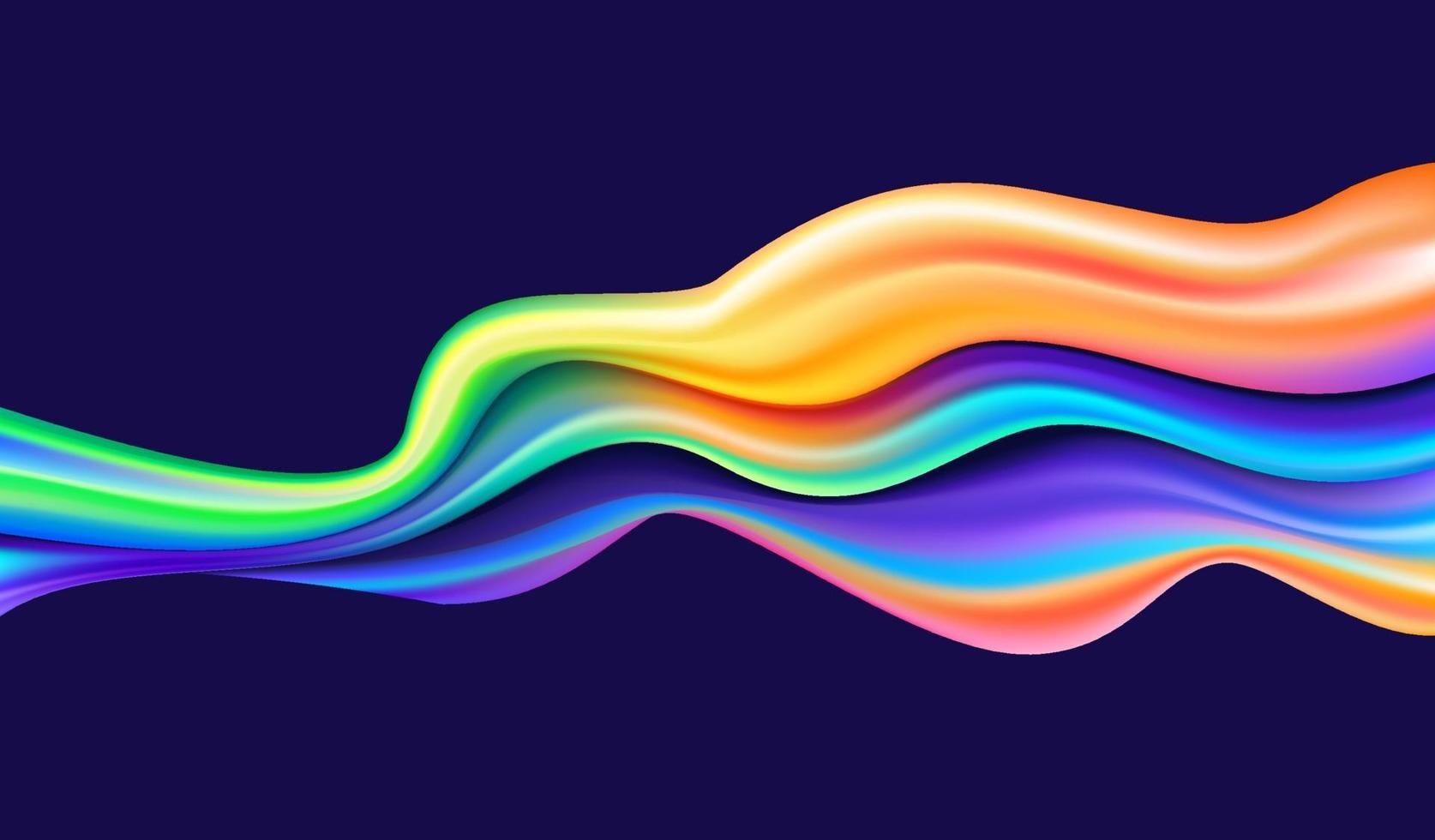 Liquid color flow background vector