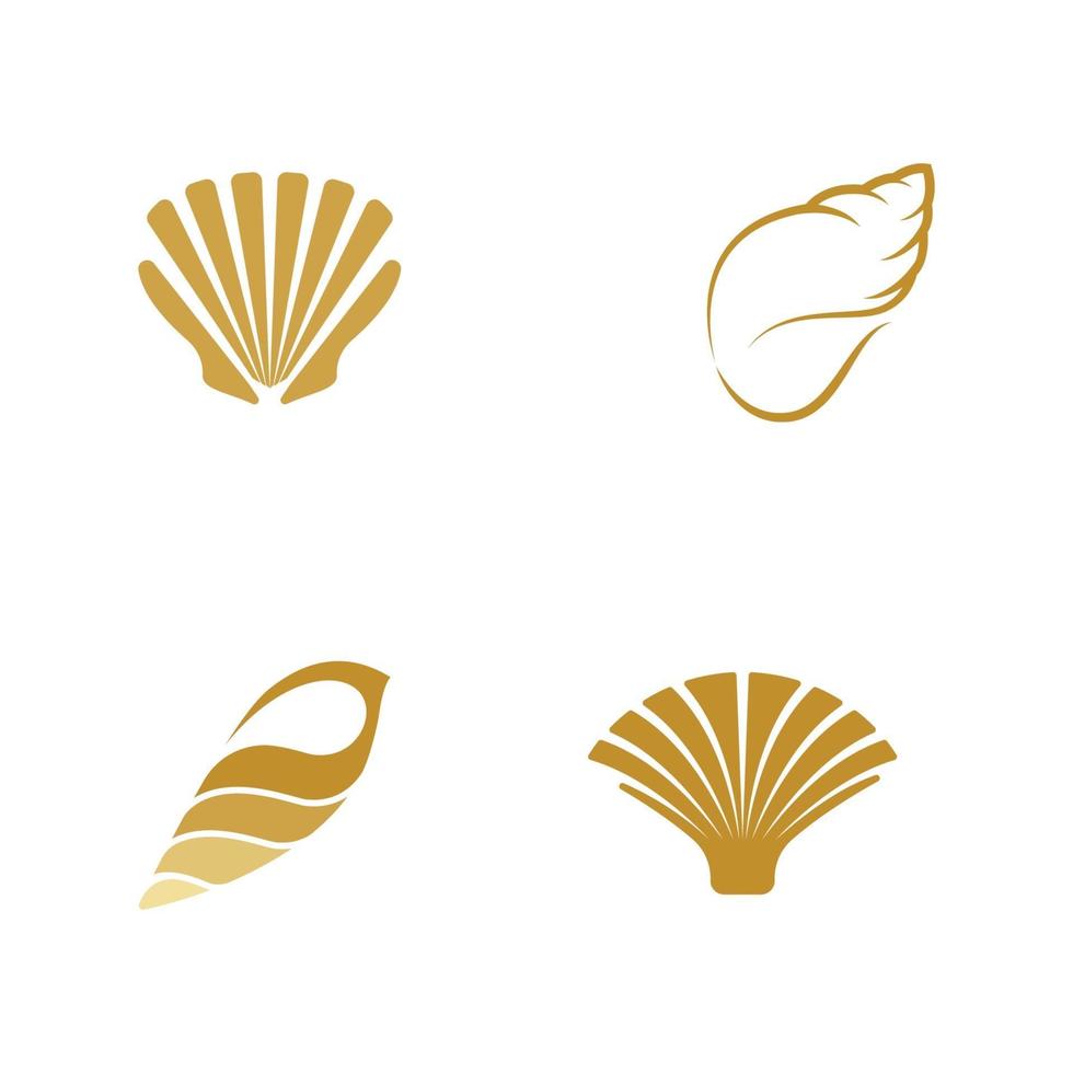 Shell vector icon illustration design