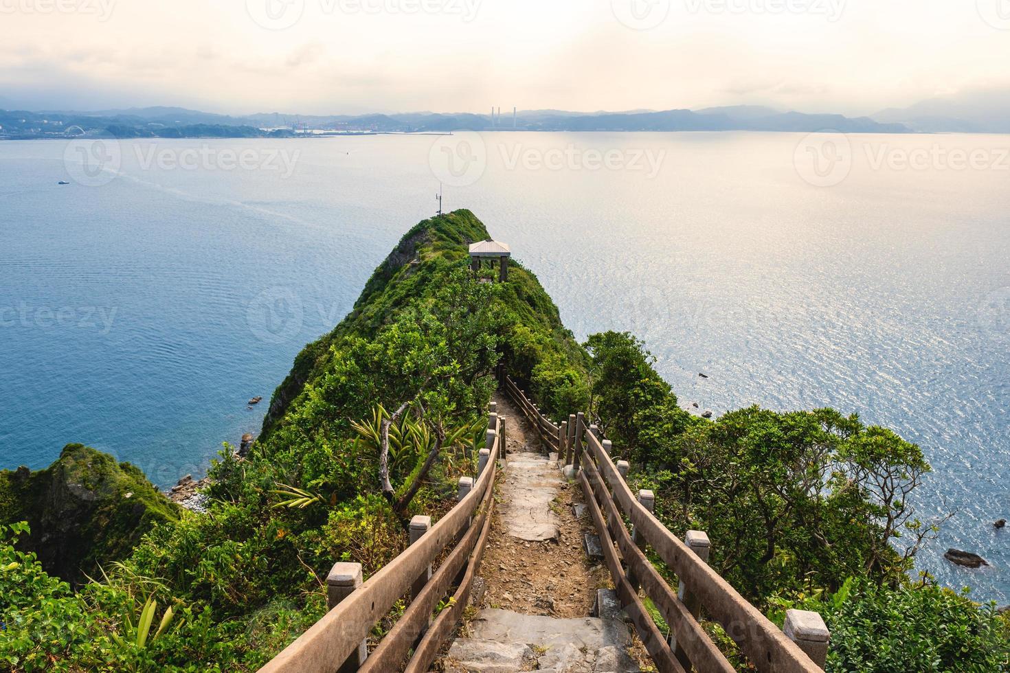 View over the peak of Keelung islet photo