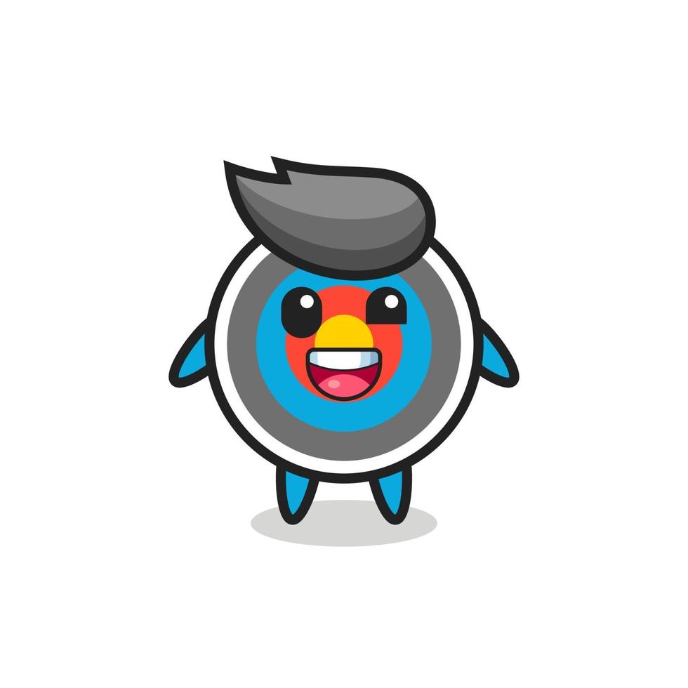 illustration of an target archery character with awkward poses vector