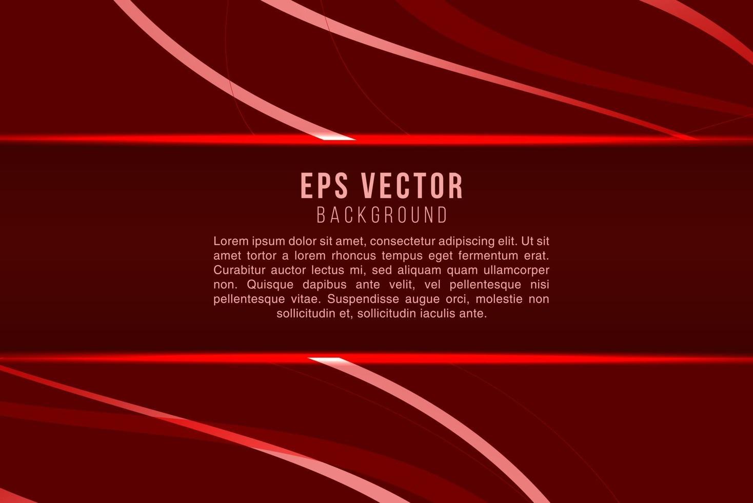 Dark red abstract text background vector with gradient shiny glow