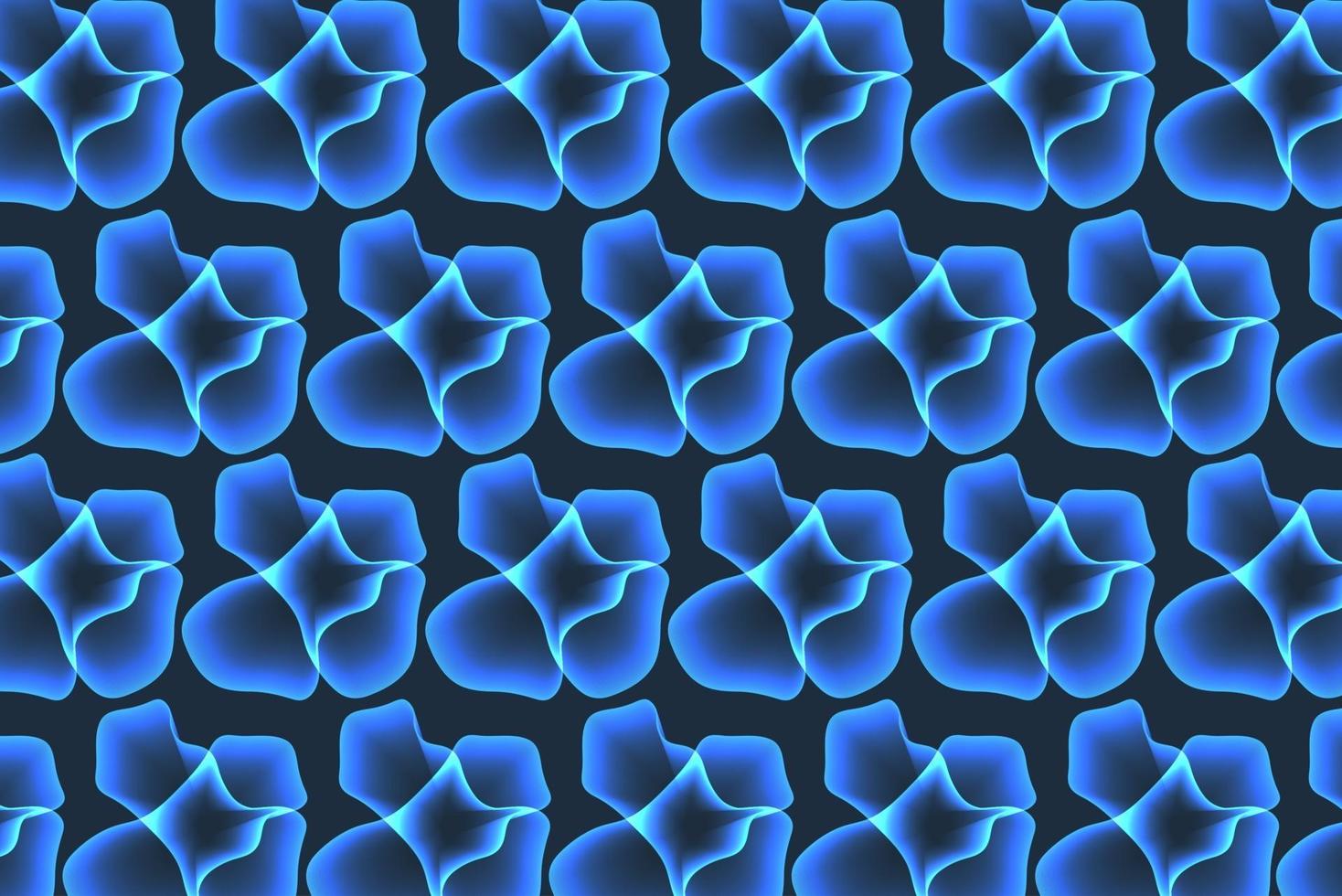 Abstract blue pattern repeat seamless background with shiny glow vector