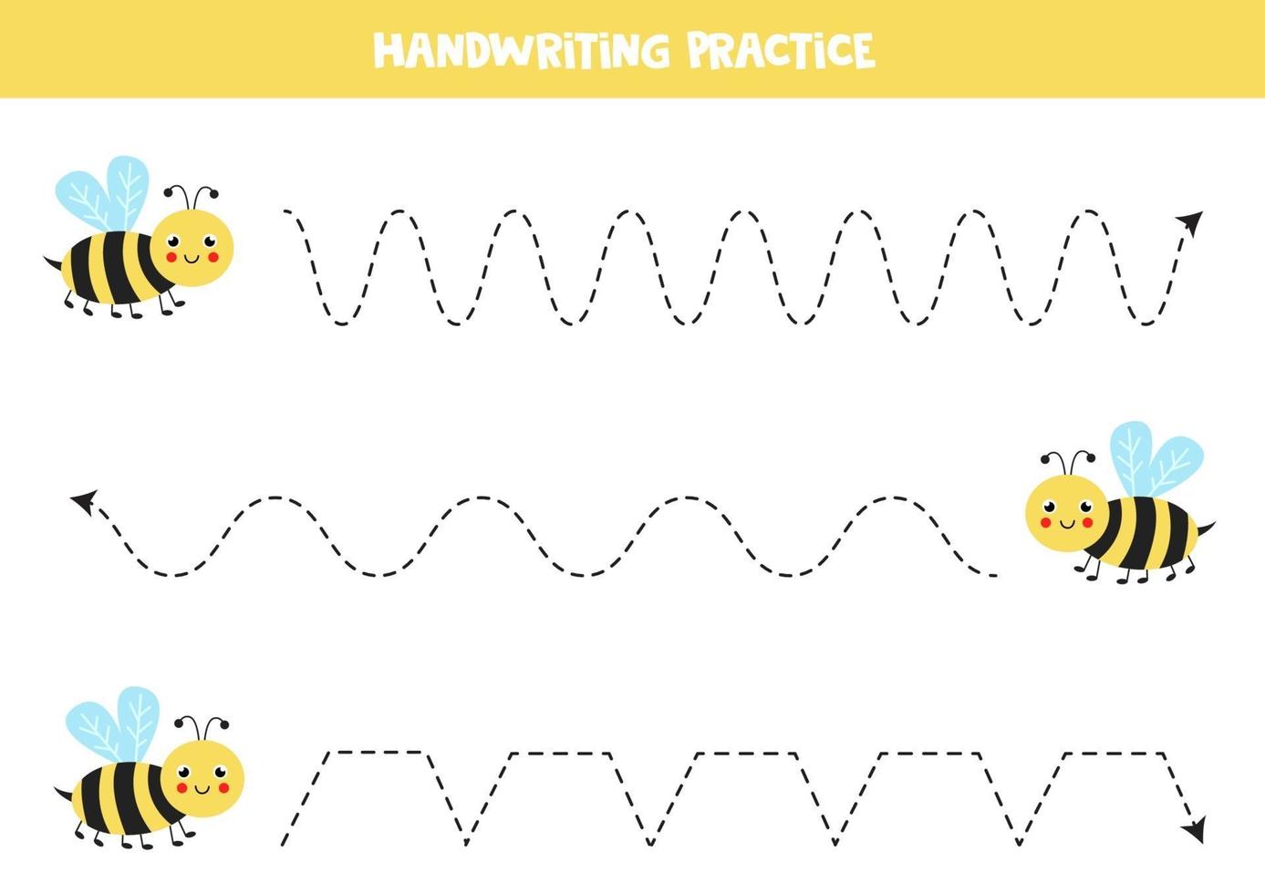 Handwriting practice worksheets with balloons for kids. Printable tracing  worksheets for preschoolers, toddlers, kindergarten, schooling. Busy book  page. Preschool educational learning writing page. 29132891 Vector Art at  Vecteezy