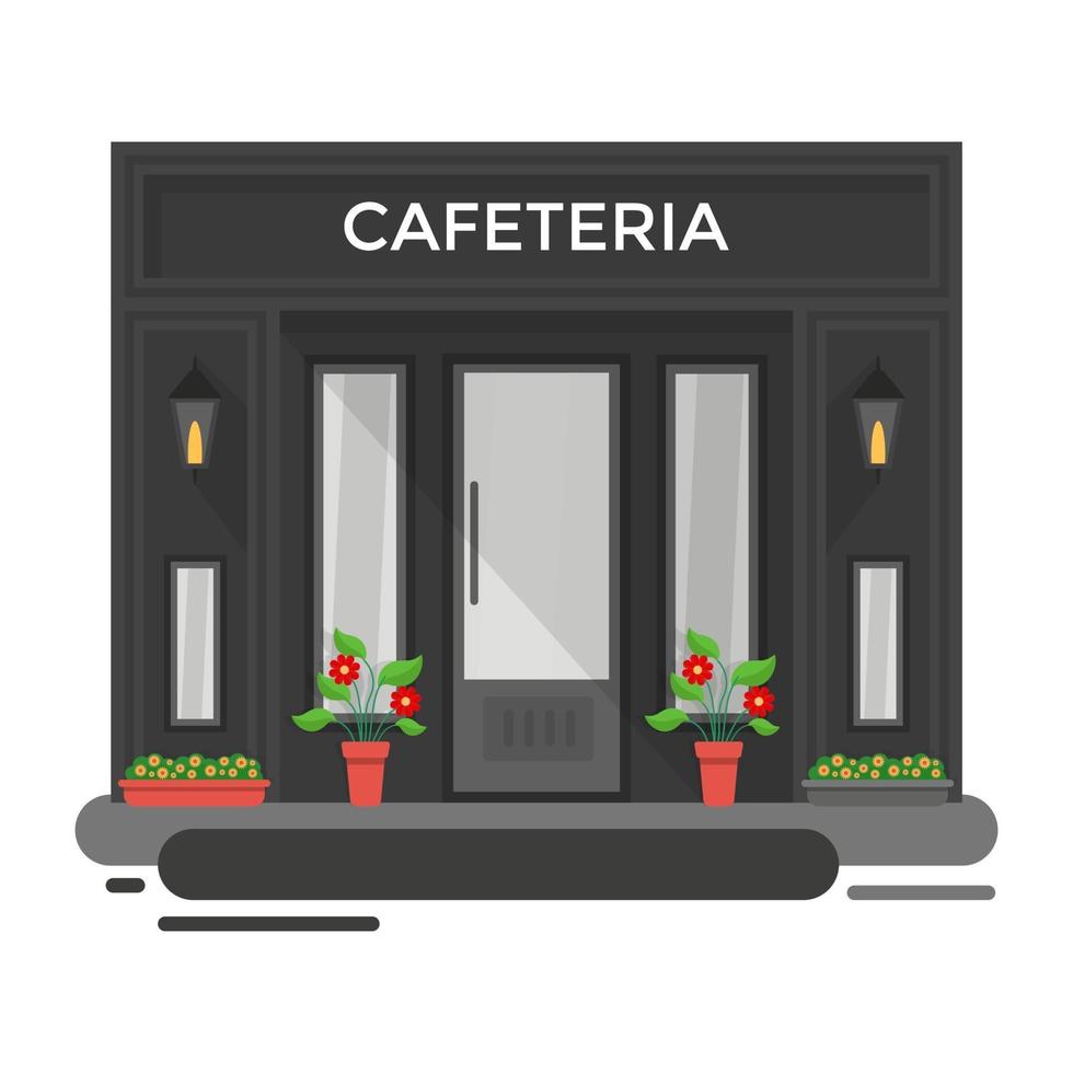 conceptos de cafetería de moda vector