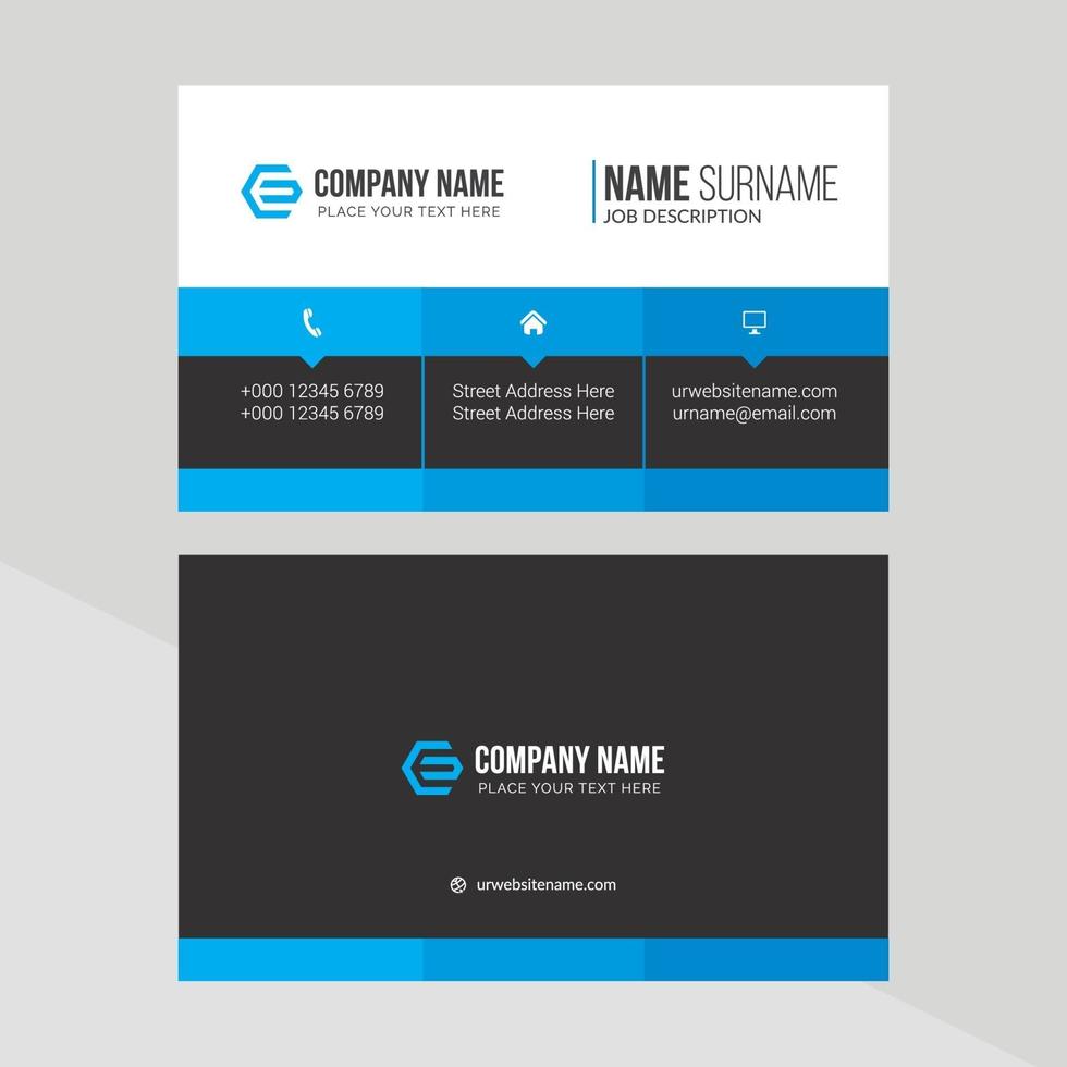 Free Business Card Template design vector