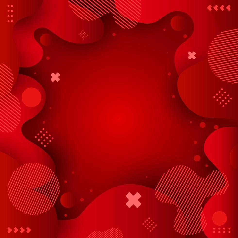 belleza fondo rojo vector