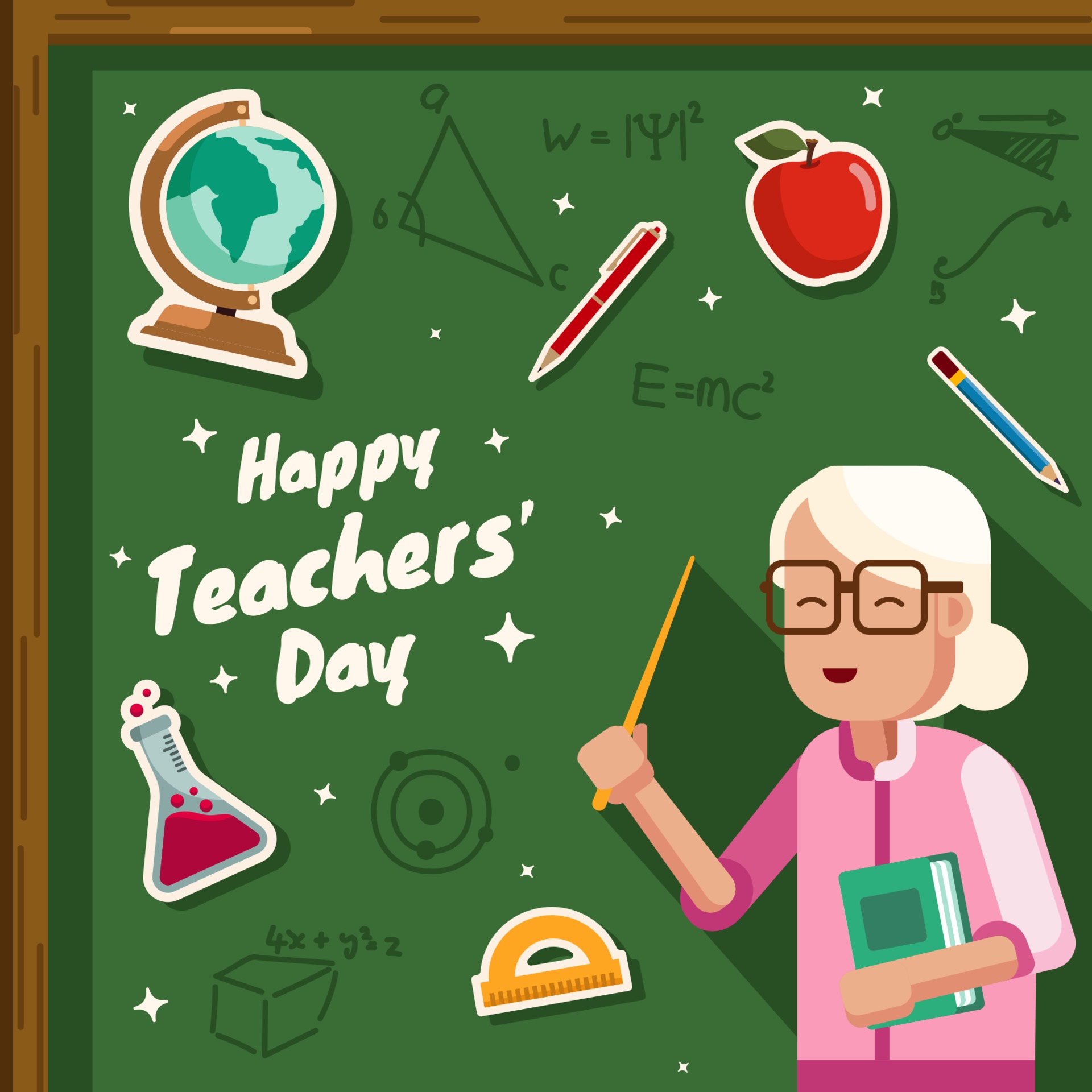 Feliz Día Del Profesor 3380200 Vector En Vecteezy Feliz Día Del Profesor 3380200 Vector En Vecteezy