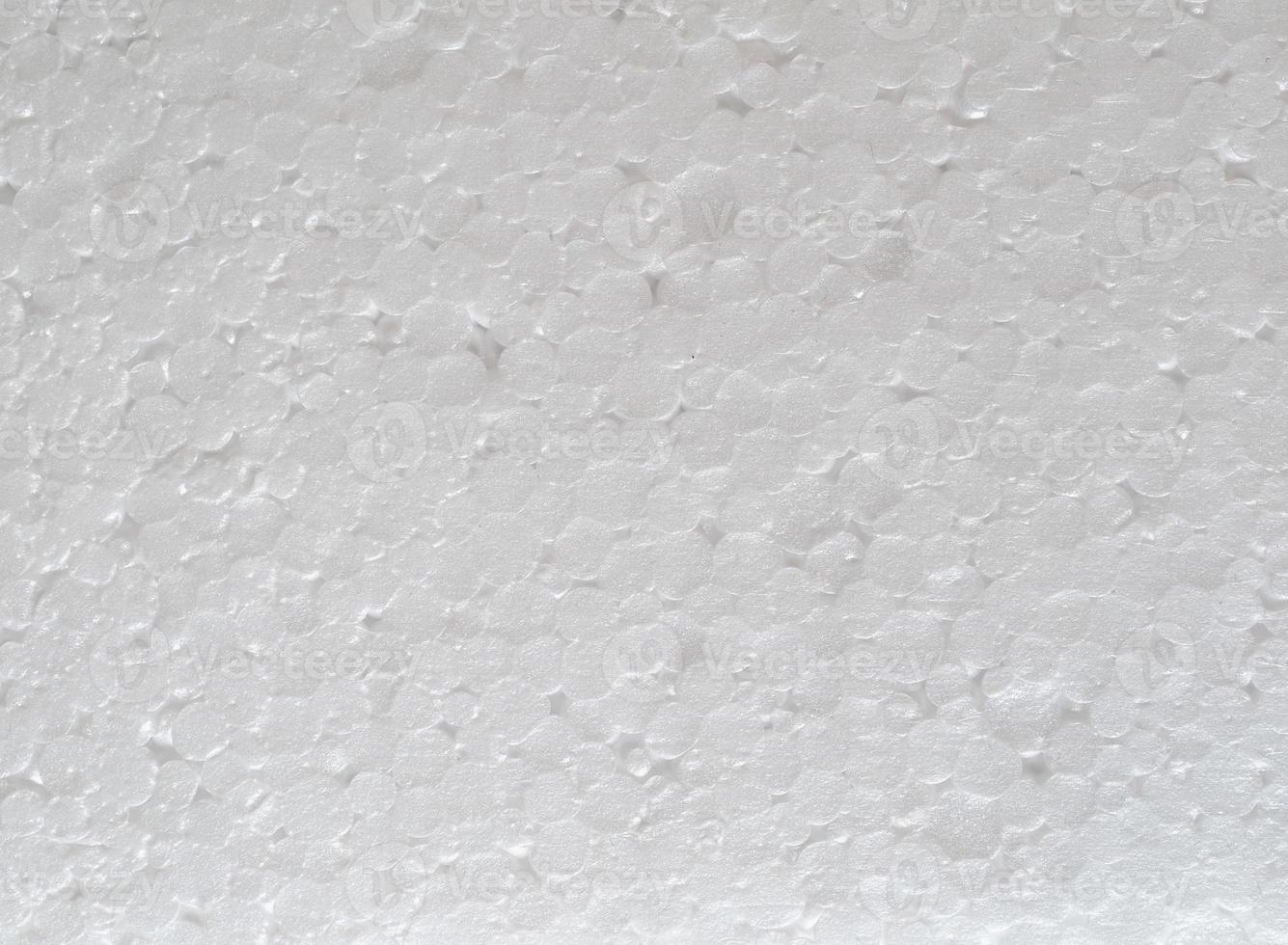 White expanded polystyrene plastic texture background photo