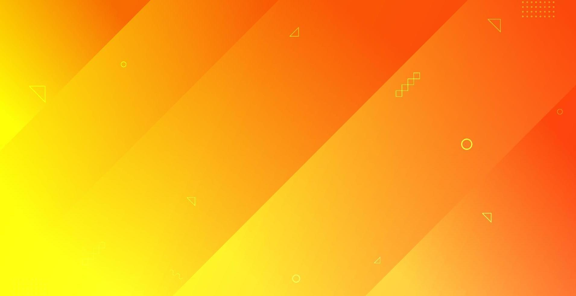 Minimalist abstract background with gradient orange and yellow vector