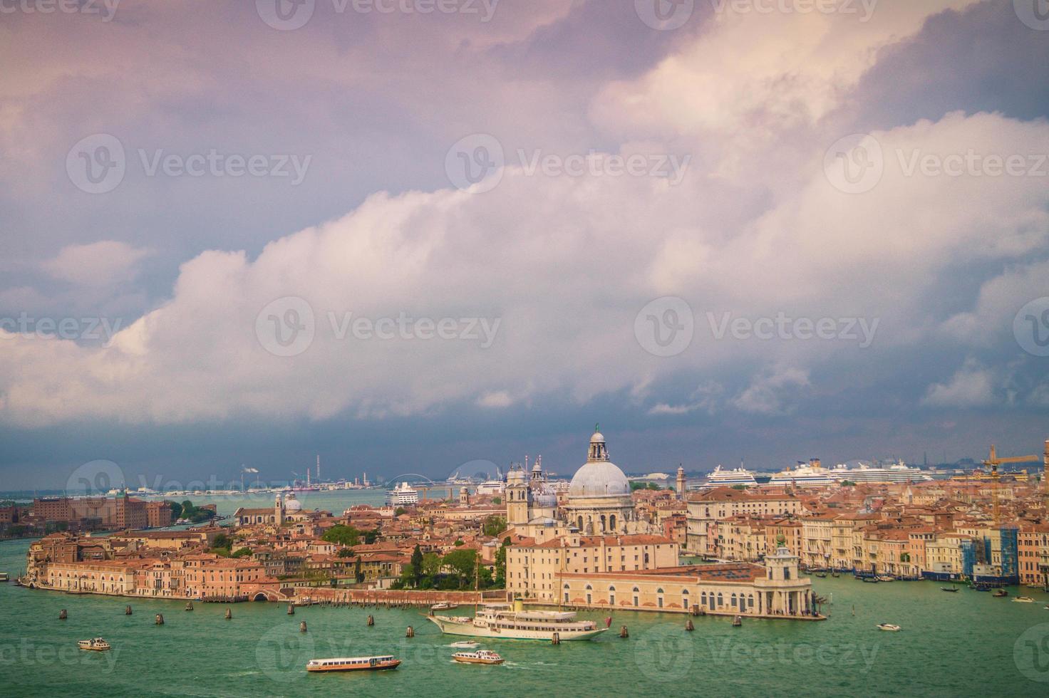 Venice City in the lagoon of the adriatic sea photo