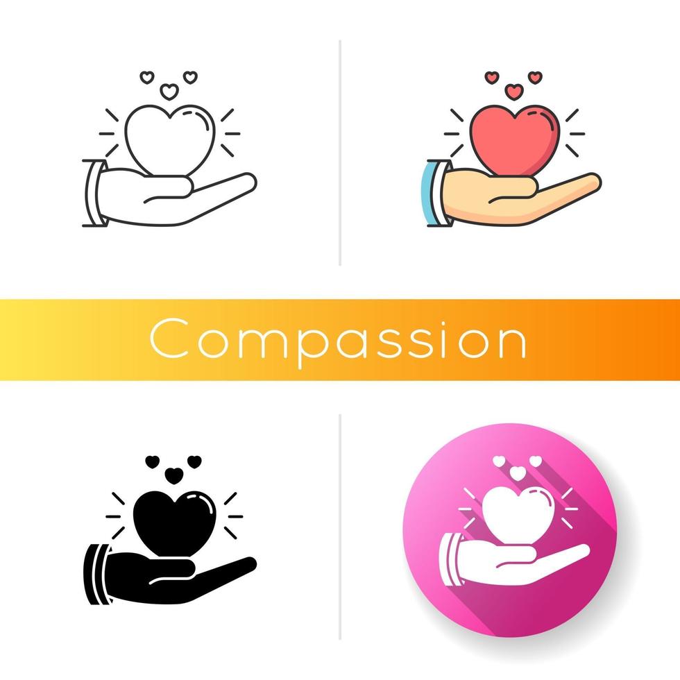 Compassion vector icon