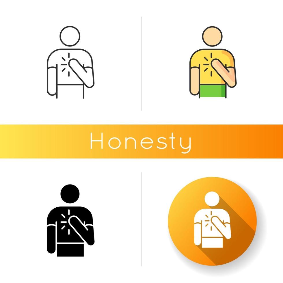 Honesty vector icon