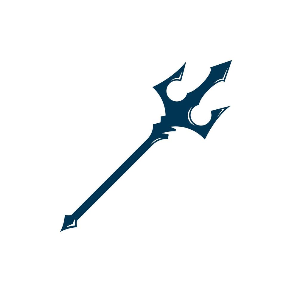 Trident vector logo icon  illustration sign symbol