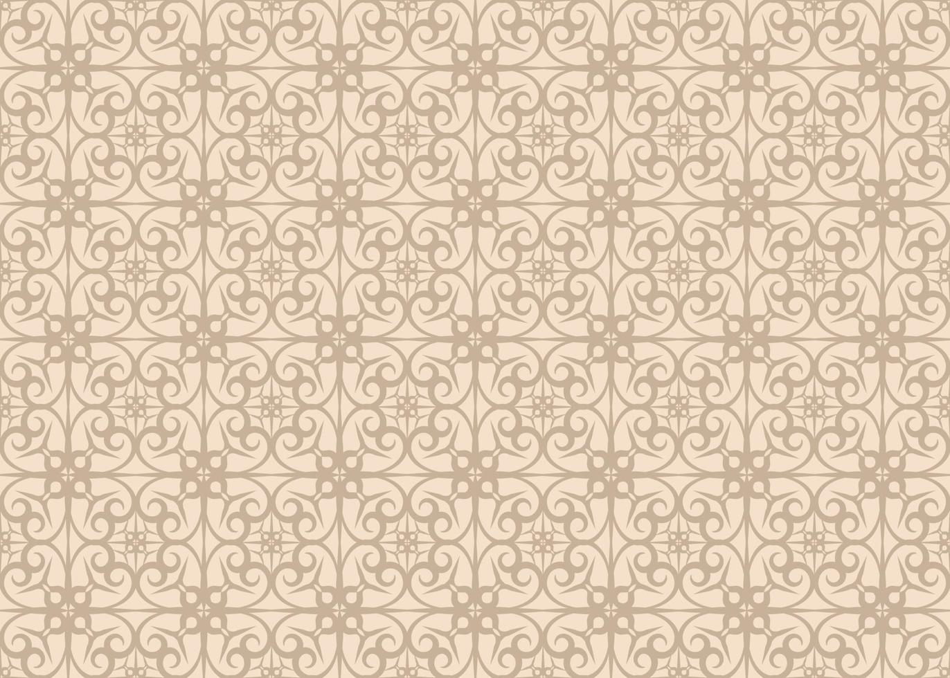 Flower Seamless Pattern Traditional vector