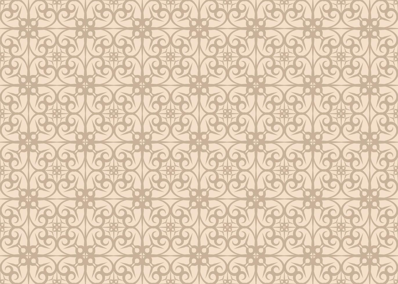 Flower Seamless Pattern Traditional vector