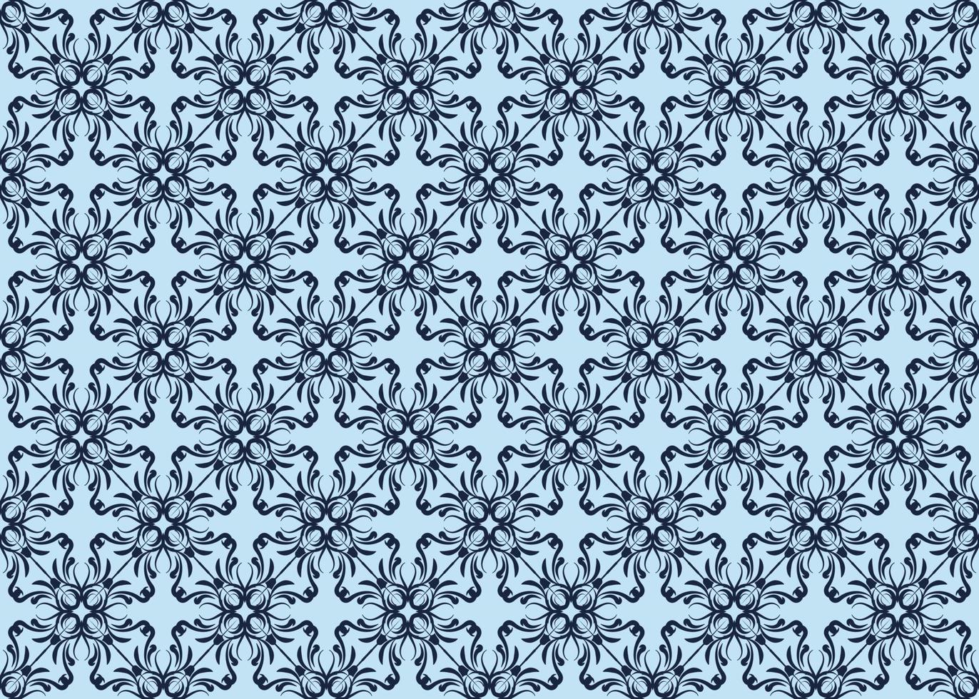 Flower Seamless Pattern Wall Decorative vector