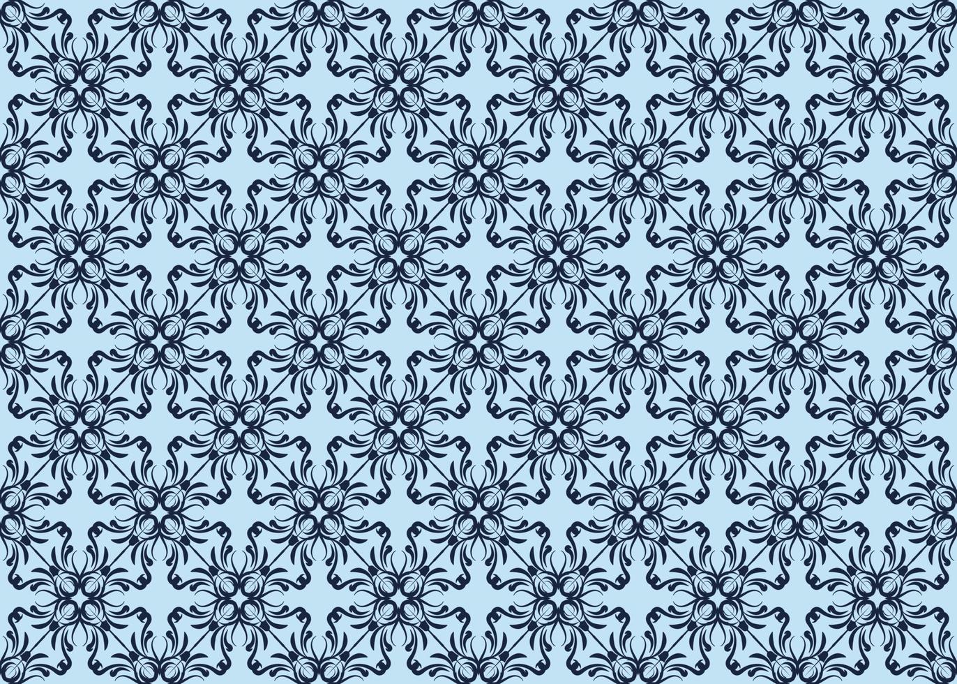 Flower Seamless Pattern Wall Decorative vector