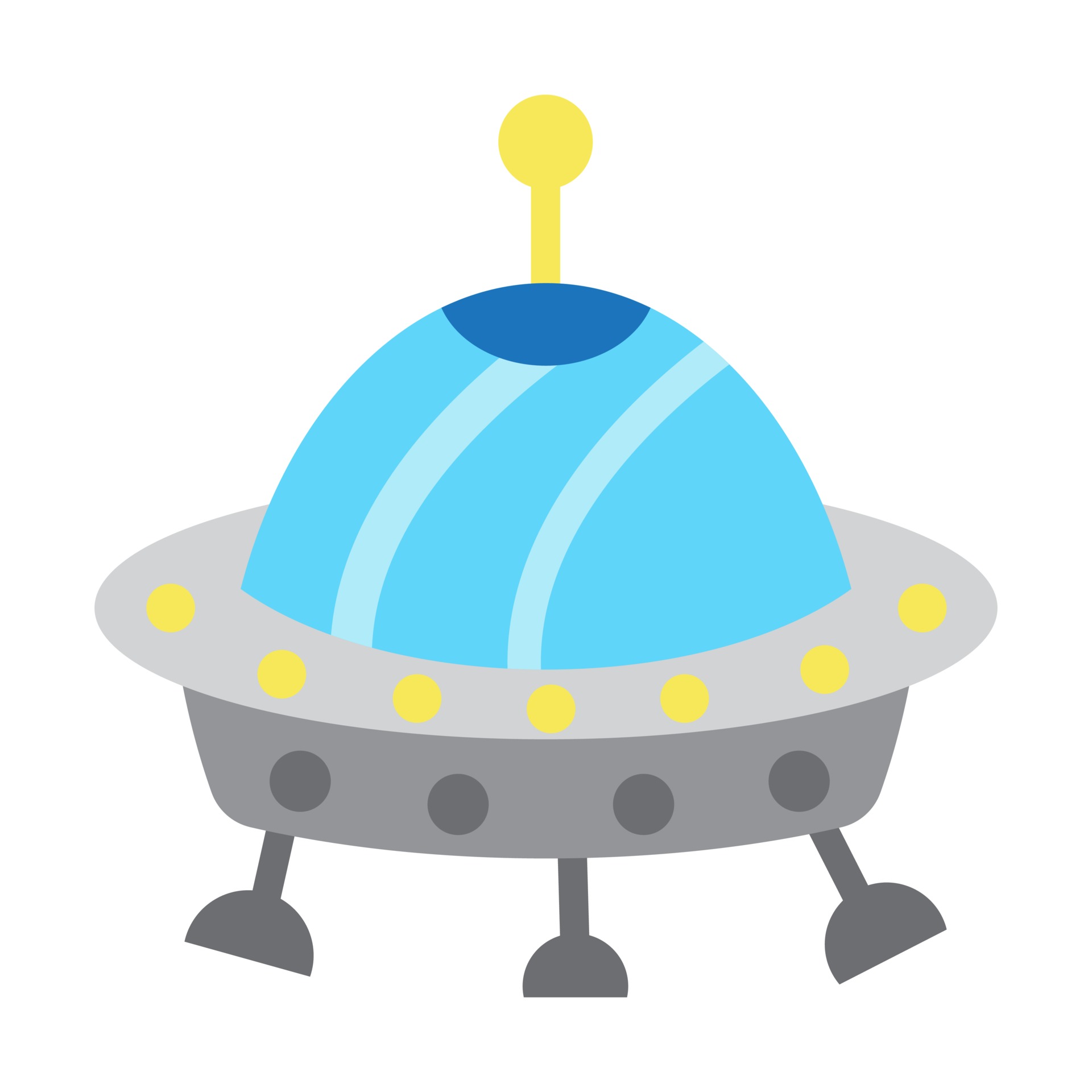 Klant Comorama formule Funny cartoon UFO ship, vector illustration in flat style. Alien ship  3381472 Vector Art at Vecteezy