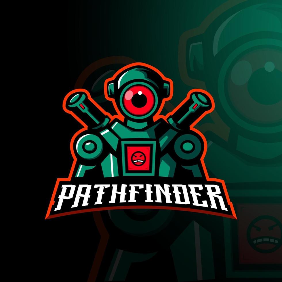 diseño de mascota de personaje de juego apex de Pathfinder vector