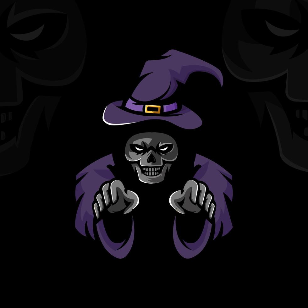 Dead Witch Design Illustration Vector