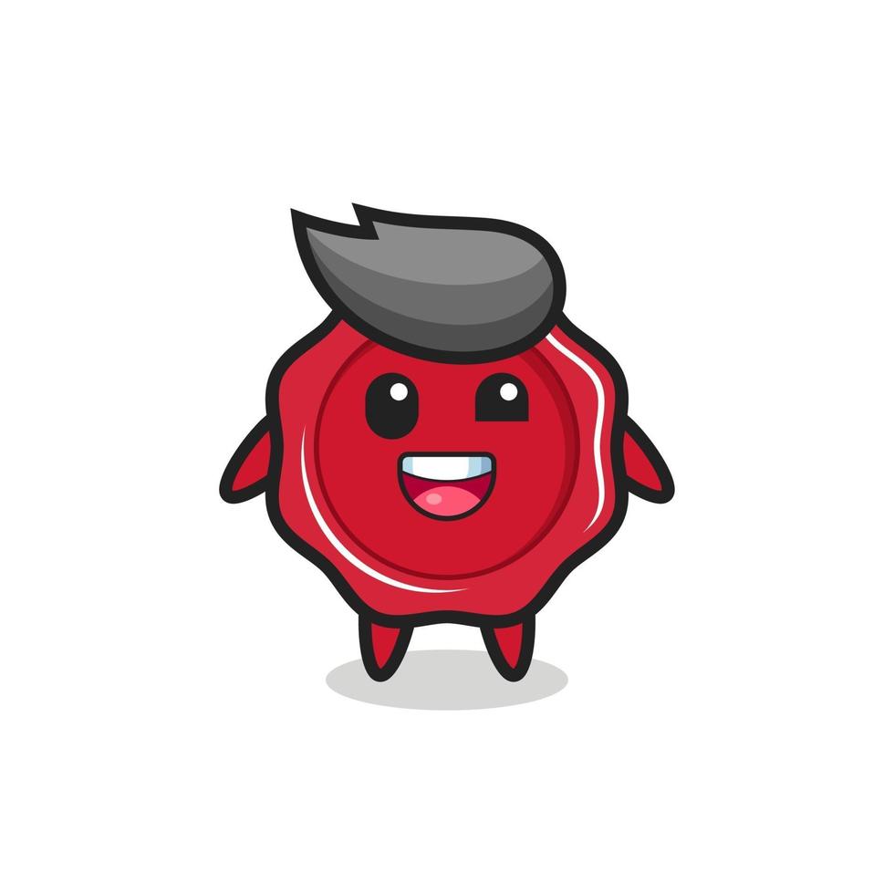 illustration of an sealing wax character with awkward poses vector