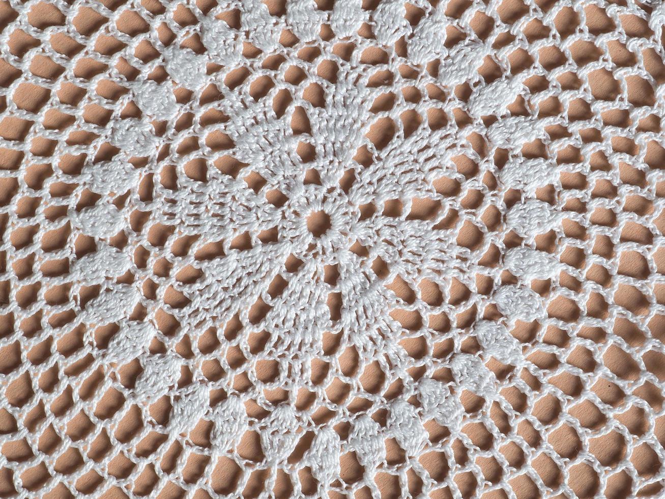 White fabric doily photo