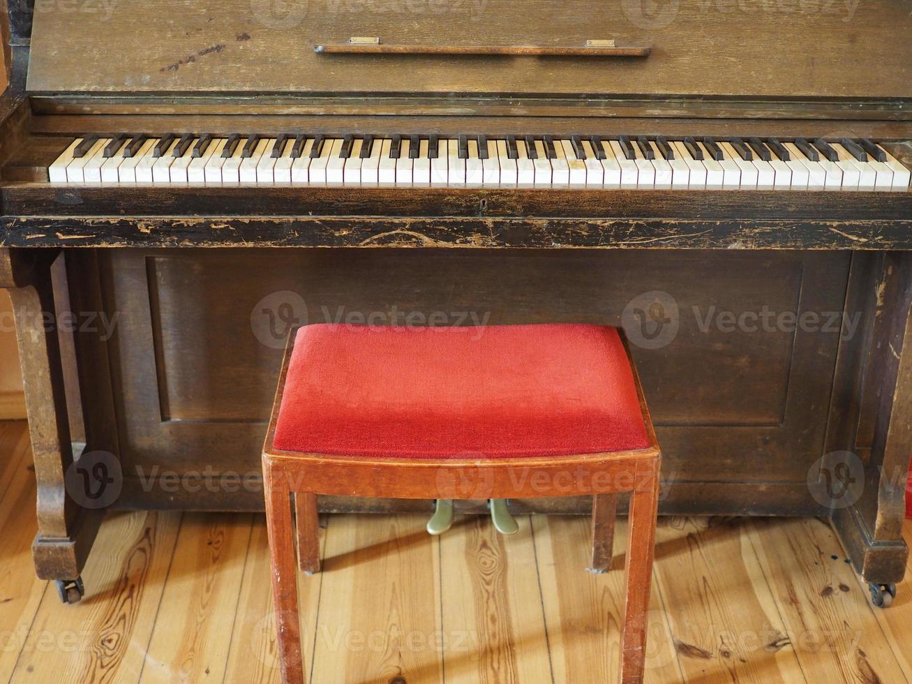 Vintage piano, musical instrument photo