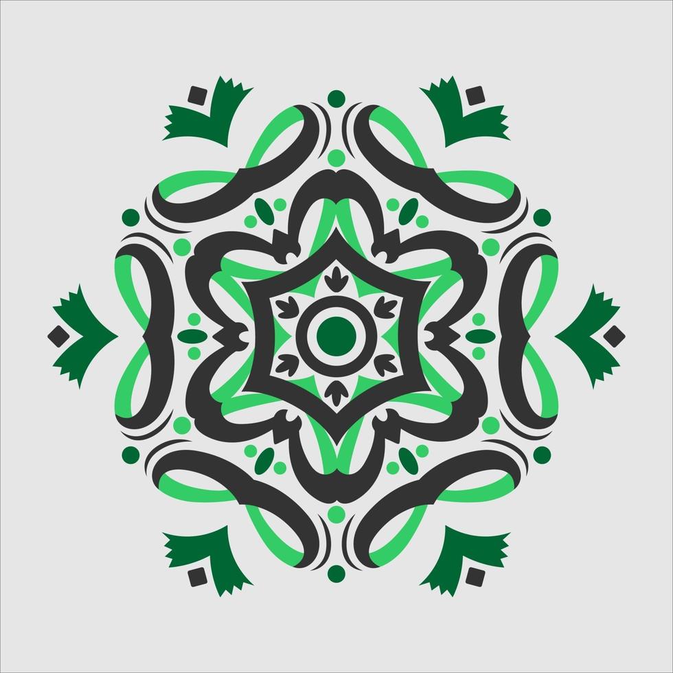 Modern mandala art vector design with a beautiful mix of colors