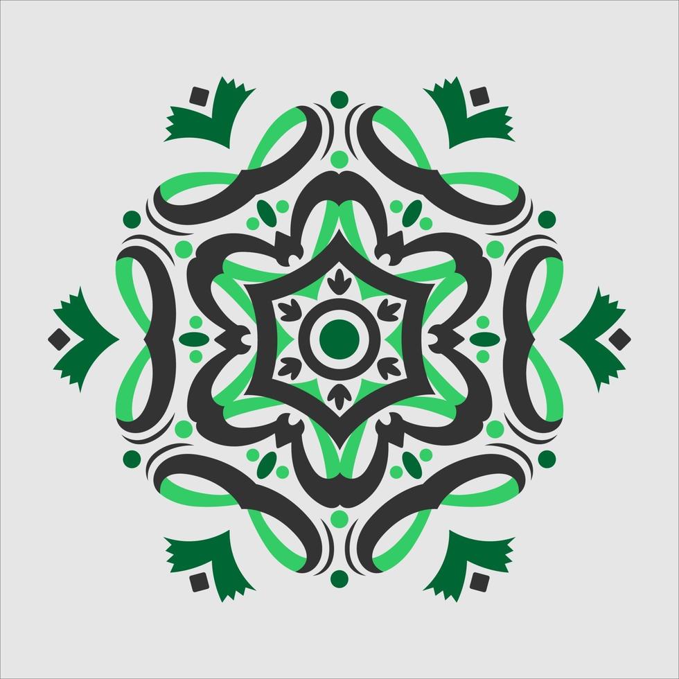 Modern mandala art vector design with a beautiful mix of colors