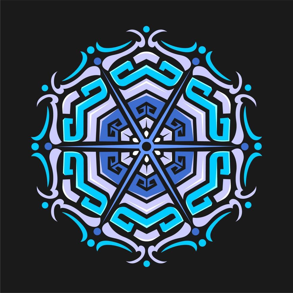 Modern mandala art vector design with a beautiful mix of colors