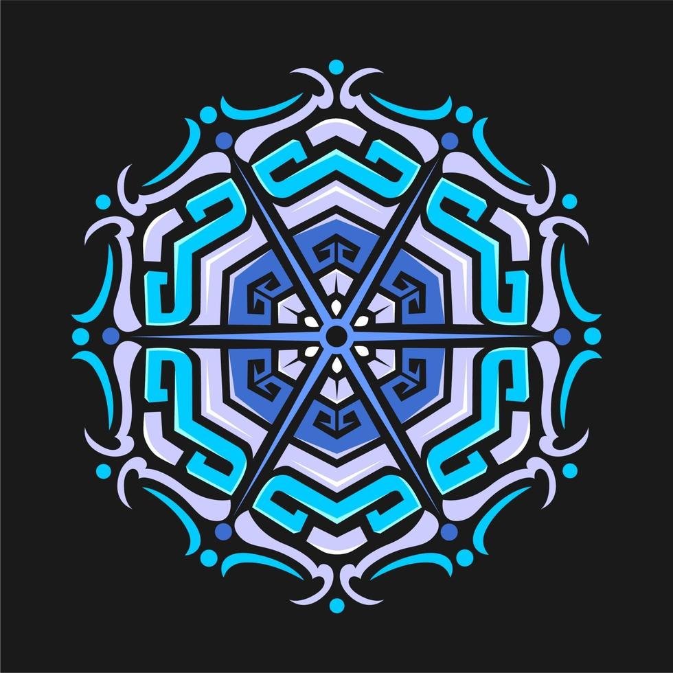 Modern mandala art vector design with a beautiful mix of colors