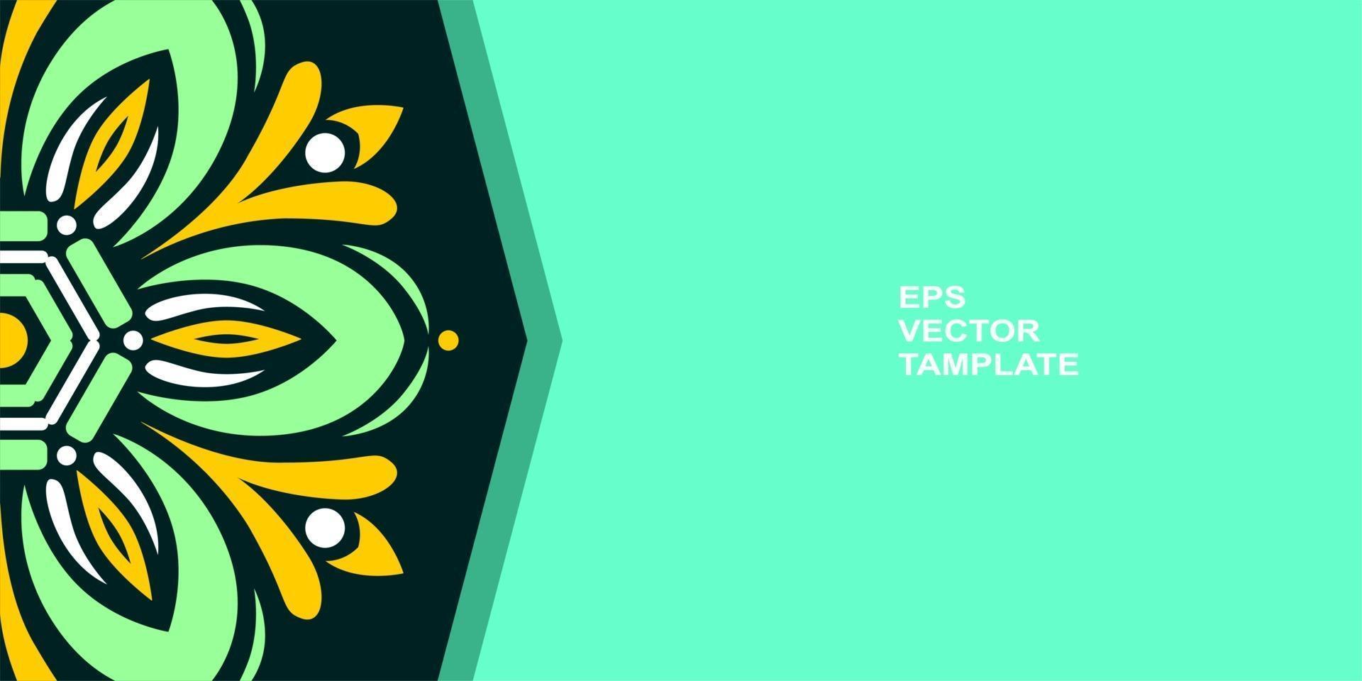 vector mandala design, for your various types of advertising needs